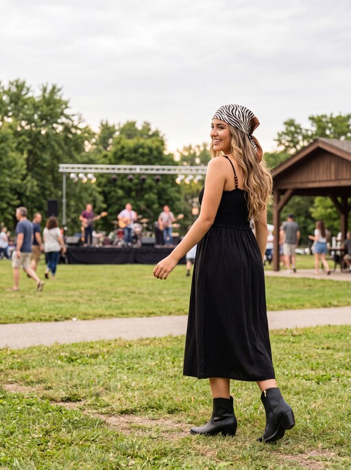 Dames cowboylaarsjes met slangenprint zwart